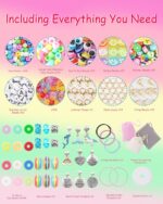 LovelyMoon Bracelet Making Kit 3400 Pcs Beads for Charm Friendship Jewelry Making Supplies Unicorn Mermaid Art Crafts Birthday Christmas Gifts for Girls Ages 6 7 8 9 10 11 12 Years Old - Image 5