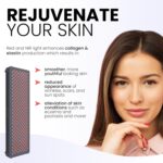 Hooga Red Light Therapyfor Face & Body, 60 LEDs, 660nm Red 850nm Near Infrared with Timer for Pain Relief, Skin Health, Anti-Aging, Sleep, Energy & Recovery, Includes Hanging Kit & Handle - HG300 - Image 5