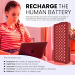 Hooga Red Light Therapyfor Face & Body, 60 LEDs, 660nm Red 850nm Near Infrared with Timer for Pain Relief, Skin Health, Anti-Aging, Sleep, Energy & Recovery, Includes Hanging Kit & Handle - HG300 - Image 6