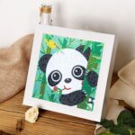 CHWGLFGG 6 Pack 5D Diamond Painting Kits for Kids Beginners, Full Drill Cute Animals Diamond Art Kits, DIY Big Gem Art for Children Ages 6-7-8-9-12, Home Wall Decor 6x6 Inch - Image 5