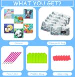 CHWGLFGG 6 Pack 5D Diamond Painting Kits for Kids Beginners, Full Drill Cute Animals Diamond Art Kits, DIY Big Gem Art for Children Ages 6-7-8-9-12, Home Wall Decor 6x6 Inch - Image 7