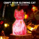 Klever Kits DIY Night Light- Paint Your Own Cat Lamp- Arts & Crafts Kit School Activities Art Supplies Toys Painting Kits, Birthday Gifts for Girls Boys Aged 6+ - Image 3