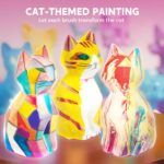 Klever Kits DIY Night Light- Paint Your Own Cat Lamp- Arts & Crafts Kit School Activities Art Supplies Toys Painting Kits, Birthday Gifts for Girls Boys Aged 6+ - Image 5