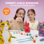 Klever Kits DIY Night Light- Paint Your Own Cat Lamp- Arts & Crafts Kit School Activities Art Supplies Toys Painting Kits, Birthday Gifts for Girls Boys Aged 6+ - Image 9