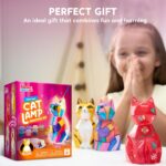 Klever Kits DIY Night Light- Paint Your Own Cat Lamp- Arts & Crafts Kit School Activities Art Supplies Toys Painting Kits, Birthday Gifts for Girls Boys Aged 6+ - Image 10