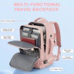 Travel Backpack for Women, Flight Approved Carry On Backpack with USB Charging Hole, Lightweight Travel Bag, Waterproof Causal Bookbag for College, Travel, Work - Image 6