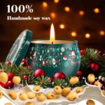 THAUSDAS Scented Candles Gift Set: 4 Pack 4.4 oz Aromatherapy Christmas Candles for Home Scented - 120H Burning Stress Relief Gifts for Women, Birthday, Mother's Day - Image 4