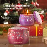 THAUSDAS Scented Candles Gift Set: 4 Pack 4.4 oz Aromatherapy Christmas Candles for Home Scented - 120H Burning Stress Relief Gifts for Women, Birthday, Mother's Day - Image 6
