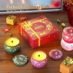 THAUSDAS Scented Candles Gift Set: 4 Pack 4.4 oz Aromatherapy Christmas Candles for Home Scented - 120H Burning Stress Relief Gifts for Women, Birthday, Mother's Day - Image 8