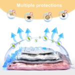 Combo 16 Pack Travel Vacuum Bags with Portable Electric Pump, Space Saver Vacuum Storage Bags for Clothing and Luggage, Travel Essentials - Image 7