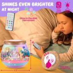 Unicorn Terrarium Crafts Kit for Kids: LED Night Light-Up DIY Toys with Remote – Fun Birthday Gifts for Girls Ages 5 6 7 8 9 10 Years Old – Creative Arts & Crafts Activity Set - Image 9