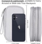 DDgro Travel Essentials for Men Women, Electronics Organizer Pouch Bag for Tech Accessories/Charger & Cords/Cables/Magic Mouse (Small, Light Gray) - Image 3
