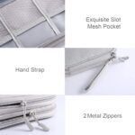DDgro Travel Essentials for Men Women, Electronics Organizer Pouch Bag for Tech Accessories/Charger & Cords/Cables/Magic Mouse (Small, Light Gray) - Image 6