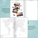 Clever Fox Bucket List Journal Large – Inspirational Book for Memories & Adventures – Motivational Bucket List Notebook for Couples, A4 (Turquoise) - Image 5