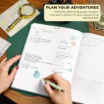 Clever Fox Bucket List Journal Large – Inspirational Book for Memories & Adventures – Motivational Bucket List Notebook for Couples, A4 (Turquoise) - Image 6