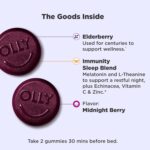 OLLY Immunity Sleep Gummy, Immune and Sleep Support, 3mg Melatonin, Echinacea, Zinc, Vitamin C, Chewable Supplement, Berry - 60 Count - Image 4