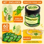 60 Positive Pickle Affirmation Cards Jar - Pickle Gifts For Women, Teen Girls Gift for Birthday, Christmas, Easter, Trendy Gifts For Teenage Girls, Daughter, Sister, Friend, Adult - Image 3