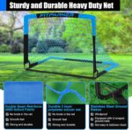 Kids Soccer Goals for Backyard Set - 2 Pack of Portable Pop Up Soccer Nets with Ball,Cones,Complete Training Equipment Kit for Toddler,Youth,Kids Age 3-14,Outdoor Sports Game - Image 4
