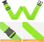 BILIONE 4 Pack Luggage Straps 79" Long Belts Keep Suitcase Secure While Traveling, TSA Approved Add a Bag Premium Accessory for Travel Bag Closure (Blue+Orange+Rose Pink+Green) - Image 8