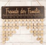 Wooden Birthday Calendars With Hanging Dates Diy Birthday Tracker Plaque Wall Hanging, Farmhouse Decor- Gift For Grandparents- Dates To Remember Calendar,freunde der families - Image 6
