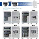 Stow-N-Go Portable Hanging Travel Shelves, Packing Organizer for Luggage. Carry on Closet for Clothes. Expandable Packing Cube. Travel Essentials. Dak Gray - XL - Image 6