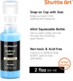 Shuttle Art Acrylic Paint, 50 Colors Acrylic Paint Set, 2oz/60ml Bottles, Rich Pigments, Water Proof, Premium for Artists, Beginners and Kids on Canvas Rocks Wood Ceramic Fabric - Image 5