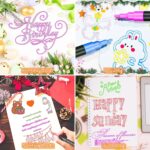 Caliart 24 Colors Outline Markers Shimmer Glitter Pens, Doodling Marker Set for Kids Teen Girls Adults, Birthday Gifts Trendy Stuff, Cool Fun Craft Drawing Art Supplies - Image 5