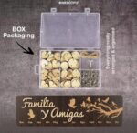 Perpetual Wall Calendar Wooden, Dates To Remember Wall Hanging Birthday Calendar- Decorative Birthday Tracker Plaque Wall Hanging Gift For Mom/dad/grandparents,FAMILIA Y AMIGAS-R6X - Image 9