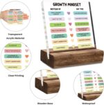 Growth Mindset Desk Decor Sign, Mental Health Therapy Office Motivational Gift, Positive Affirmations for School Psychology Office Classroom, Clear Acrylic Sign - Image 4
