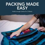 Pack Gear Hanging Suitcase Organizer - Our XL Hanging Luggage Organizer Perfectly Fits Any Suitcase - Our Packing Cubes for Travel Use Mesh Windows to Make Finding Any Outfit Easy (Green, XL) - Image 8