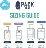 Pack Gear Hanging Suitcase Organizer - Our XL Hanging Luggage Organizer Perfectly Fits Any Suitcase - Our Packing Cubes for Travel Use Mesh Windows to Make Finding Any Outfit Easy (Green, XL) - Image 9