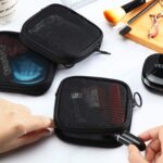 Weewooday 4 Pcs Mesh Makeup Bag Mesh Cosmetic Bag Travel Toiletry Pouch with Zipper Mini Makeup Cosmetic Purse for Daily Accessory(Small,Black) - Image 6
