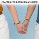 Money Wealth Success Bracelet w/Black Pendant for Women & Men — Pyrite Citrine Green Aventurine Tiger Eye Crystal — Healing Calm Gift Pulseras para Hombres Mujer Stocking Stuffer - Image 4