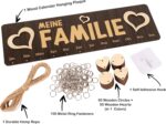 Perpetual Wall Calendar Wood, Dates to Remember Wall Birthday Calendar- Decorative Birthday Tracker Plaque Wall Hanging Gift for Mom/dad/Grandparents,Meine Familie,Freunde der Families - Image 3