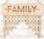 Perpetual Wall Calendar Wooden, Dates To Remember Wall Hanging Birthday Calendar- Decorative Birthday Tracker Plaque Wall Hanging Gift For Mom/dad/grandparents - Image 8
