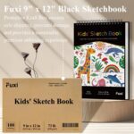 Sketch Book for Kids, 9" x 12" Kid Sketchbook, 100 Sheets (73lb/120gsm) Drawing Paper for Kids, Spiral Sketch Pad for Kid, Christmas Gifts for Grandkids. - Image 7