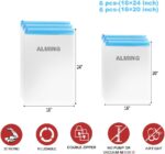 Compression Bags - Travel Essentials 12 Pack Space Saver No Vacuum or Pump Needed Storage Accessorie and Home Packing Organizers (transparent) - Image 6