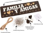 Wooden Birthday Calendars With Hanging Dates Diy Birthday Tracker Plaque Wall Hanging, Farmhouse Decor- Gift For Grandparents- Dates To Remember Calendar,FAMILIA Y AMIGAS-JHX - Image 4