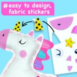EZCRA Easy Arts and Crafts for Kids - No Mess Sewing Kit for Kids - 4 Easy to Do Unicorn Sewing Projects - Fun Felt Stickers - Tools with Instruction - Gifts for Girls Age 4,5,6,7,8 - Image 6