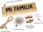 Perpetual Wall Calendar Wooden, Dates To Remember Wall Hanging Birthday Calendar- Decorative Birthday Tracker Plaque Wall Hanging Gift For Mom/dad/grandparents,MI FAMILIA-M5G - Image 5