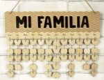 Perpetual Wall Calendar Wooden, Dates To Remember Wall Hanging Birthday Calendar- Decorative Birthday Tracker Plaque Wall Hanging Gift For Mom/dad/grandparents,MI FAMILIA-M5G - Image 8