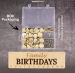 Family Birthday Reminder Wall Hanging Wooden Diy Birthday Tracker Plaque Wall Hanging Perpetual Calendar, Gift For Mom/Dad/Grandparents Personalized - Image 9