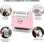 Miseyo Wide Roller Stamp Identity Theft Stamp 1.5 Inch Perfect for Privacy Protection,Anti-Theft Security Confidential Easy for Guard Personal Information Blockout - Pink - Image 6