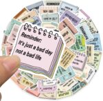 Reminder Motivational Stickers, 50PCS Self-Inspirational Waterproof Stickers for Water Bottles Laptop Scrapbook, Note-to-self Positive Aesthetic Decals for Teens Adults Students (Reminder) - Image 3