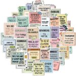 Reminder Motivational Stickers, 50PCS Self-Inspirational Waterproof Stickers for Water Bottles Laptop Scrapbook, Note-to-self Positive Aesthetic Decals for Teens Adults Students (Reminder) - Image 4