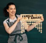 Family Birthday Reminder Wall Hanging Wooden DIY Birthday Tracker Plaque Wall Hanging Perpetual Calendar, Gift for Mom/Dad/Grandparents Personalized,Familia Y Amigas-JMZ - Image 3