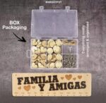 Family Birthday Reminder Wall Hanging Wooden DIY Birthday Tracker Plaque Wall Hanging Perpetual Calendar, Gift for Mom/Dad/Grandparents Personalized,Familia Y Amigas-JMZ - Image 8