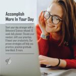 The Behavior Shift Daily Desktop Planner - 8.5 X 11 Inches undated Tear off Sheets - 13 week planning pad with checklist - Brain Dump Notepad for work, school & home organizer - Image 3