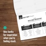 The Behavior Shift Daily Desktop Planner - 8.5 X 11 Inches undated Tear off Sheets - 13 week planning pad with checklist - Brain Dump Notepad for work, school & home organizer - Image 10