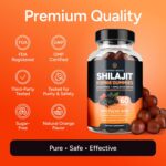 Himalayan Shilajit Gummies for Men & Women - Shilajit with KSM-66 Ashwagandha & Shatavari for Energy, Hormone & Stress Support - Vegan, Sugar-Free, Non-GMO Adaptogens - Black Currant Inspired - 60ct - Image 9